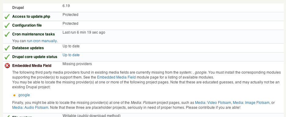 Screenshot from issue report